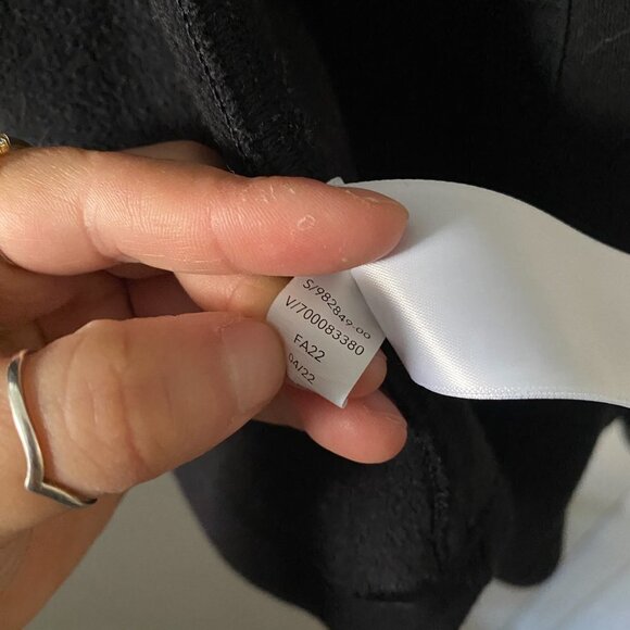 🦋 ATHLETA Black Moto Zip Up Jacket Size Medium - Picture 6 of 7